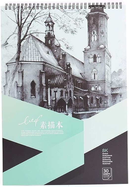 Amazon Com Taking Journaling Spiral Bound Pad Sketch Book Large Notebook Cover Blank Sketch Pad Marker Art Colored Pencil Charcoal For Sketching Hard Cove Diary Color Light Green Home Kitchen