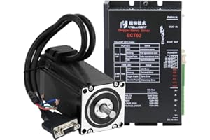 Rtelligent EtherCAT Driver Support CoE CiA402 Standard ECT60 + Nema 23 Closed Loop 3.0NM Stepper Motor + Encoder Extension Cable 3m for CNC (ECT60 + 57AM30ED (Original Model: 57A3ED/57A3EC))