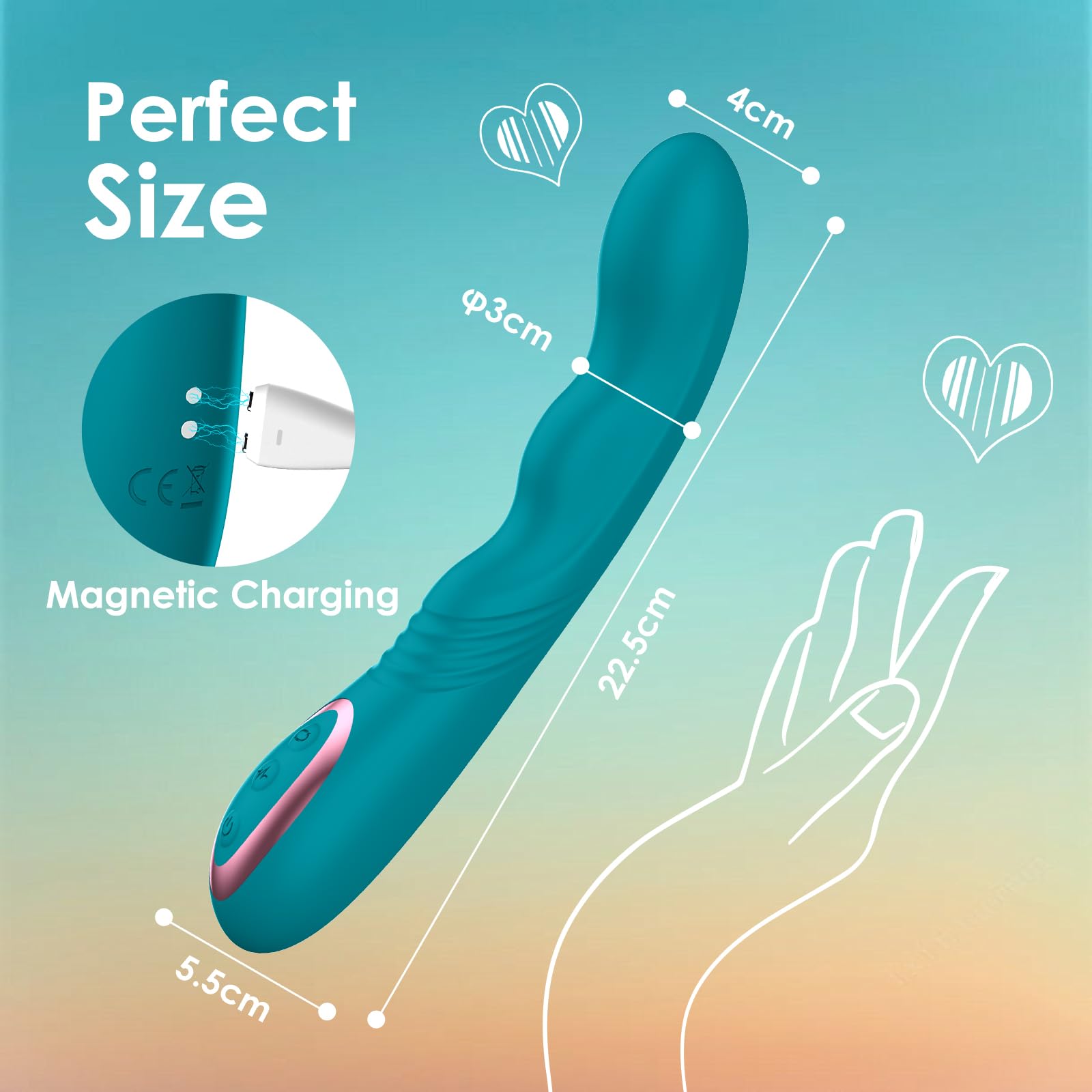 Vibrator for G Spot, Sex Toys with 3 Rotation Modes and 10 Vibration Modes, Quiet Dildo Vibrators, Sex Toyscouples for Couples, Sex Toýs for Woman, Sex Toy, Vibrators, Adult Toys