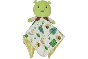 KIDS PREFERRED Shrek Blanky – Plush Shrek Head with Embroidered Facial Details – Made with Super Soft & Snuggly Material & Satin Underlay – Perfect for Nap Time or Loveable Gift for Baby Boys & Girls
