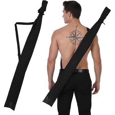 Uxsiya Martial Arts Sword Bag - Protective Single Layer Carrier With Adjustable Strap (Blue)