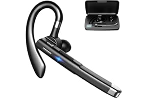 ＷＭＷＹＭＸ Bluetooth Headset One Ear Earphone Earpiece for Cell Phones Wireless Headset with Charging Case and LED Intelligence Display[YYK-520-1014]