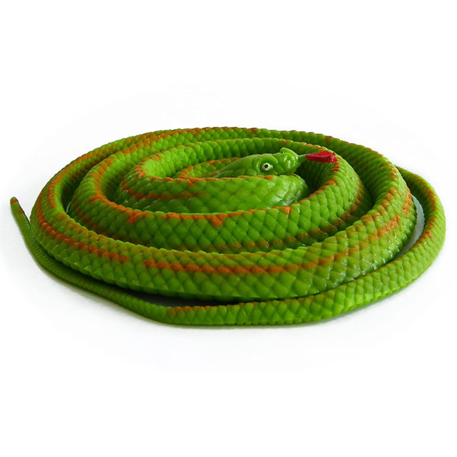 BOHS Elastic Rubber Snake- Stretch & Squeeze - Easy Camouflage - Prank Toy Scary Lifelike Animal Model - 130 CM / 4.2 Feet