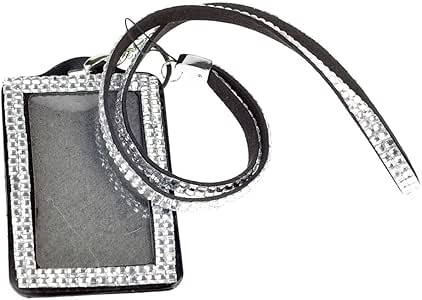 AQURE ™ Bling Diamante Rhinestone para el cuello tarjeta de