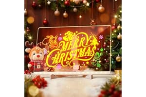 Conatu LED Drawing Board for Kids, Acrylic Dry Erase Light-Up Board with Stand Markers Wipes & Tracing Paper Erasable Reusable Board Learning Ideal Gift for Birthday Halloween Christmas