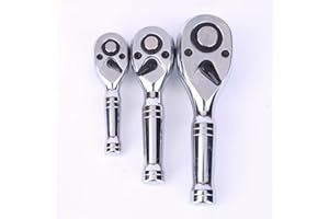 1PC Mini Drive Ratchet - Quick Release & Reversible Small Ratchet Set - 72-Tooth, Full Polished-1/4