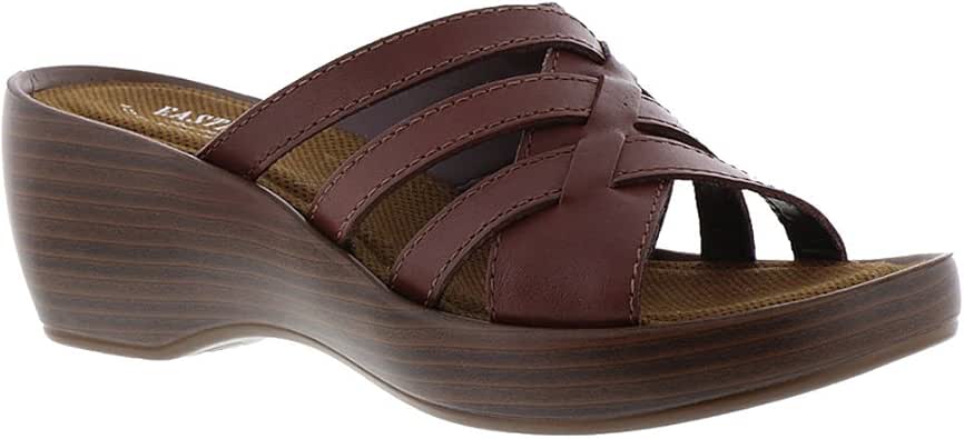 Amazon.com | Eastland Poppy Women's Sandal 12 B(M) US Cinnamon | Heeled Sandals