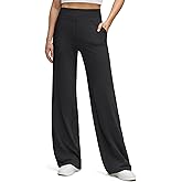 G4Free BareFeel High Stretch Wide Leg Pants for Women Soft Comfy Casual Yoga Pants with Pockets Petite/Regular/Tall