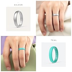 ThunderFit Women Breathable Silicone Promise Rings
