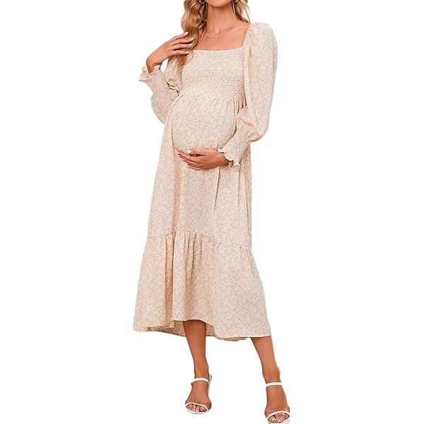 NOTHING FITS BUT Maternity Dress for Women,Muslin Cotton Classic Sakura Gown  Maternity Nursing Dresses,Pregnancy Clothes, Black, Large-X-Large :  Amazon.ca: Clothing, Shoes & Accessories