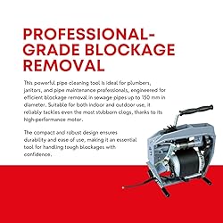 Rothenberger R600 Drain Cleaning Machine with Guide