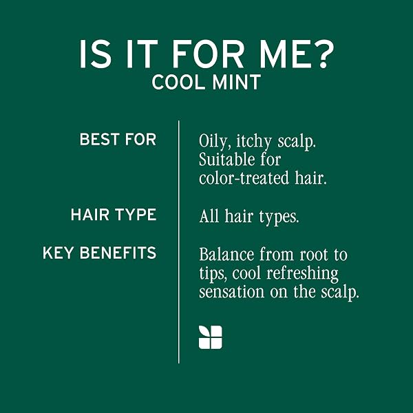 BIOLAGE COOLING MINT SCALP SYNC SHAMPOO | CLEANSES EXCESS OIL FROM THE HAIR & SCALP | FOR OILY HAIR & SCALP | COOL SENSATION | CRUELTY FREE | VEGAN | SALON SHAMPOO | 33.8 FL. OZ