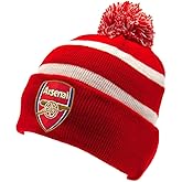 Arsenal English Premier League Red/White Knitted Ski Bobble Hat - Authentic EPL