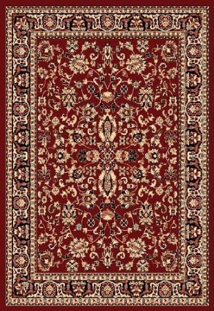 Traditional Area Rug, Supreme Red 5'x8'