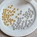 BronaGrand 500pcs Metal Daisy Spacer Beads 4mm for DIY Jewelry Making,Gold and Silver