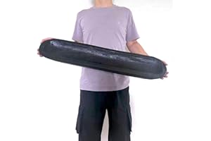 BEDAZE Wooden Dough Bowls Decorative，Rustic Bread Long Bowls Decor Wood Tray, Hand Carved for Table Centerpiece Decor, Home Decor (30 * 6 * 2 inch Black)