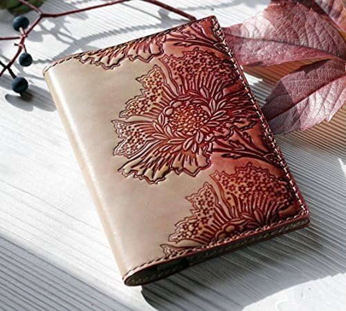 Leather Passport Cover Holder Case for Women for Girls MRS, Beige Red Personalized Monogram Name Passport Covers Passport UK United States World