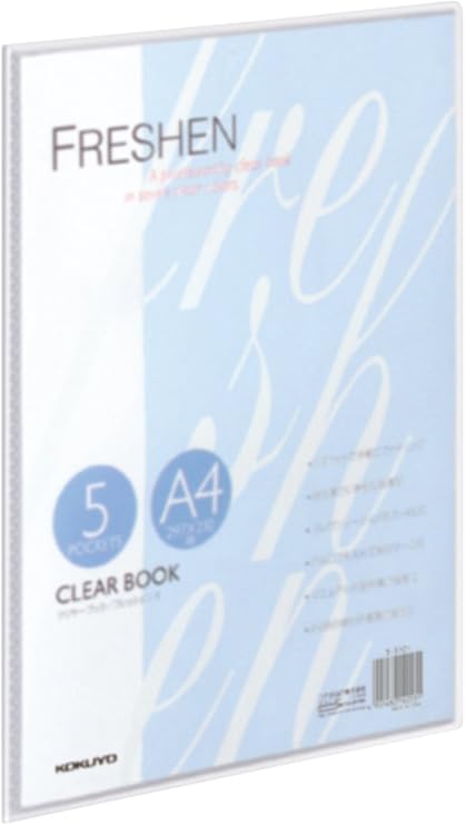Amazon コクヨ ファイル クリアファイル フレッシェン 固定式 5ポケット 透明 ラ S10t 文房具 オフィス用品 文房具 オフィス用品