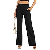 Uowou Wide Leg Pants for Women with Pockets Yoga Pants High Waisted Loose Palazzo Casual Lounge Sweatpants