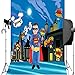 Superheros Photo Backdrop and Birthday Banner Superhero Party Supplies for Any Celebration - Superheroes Wall Decorations - Super Hero Cityscape for Boys or Girls