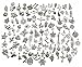 Pack of 100 Mixed DIY Antique Pendants Charms for Crafting,Bracelet Necklace Jewelry Findings Jewelry Making Accessory