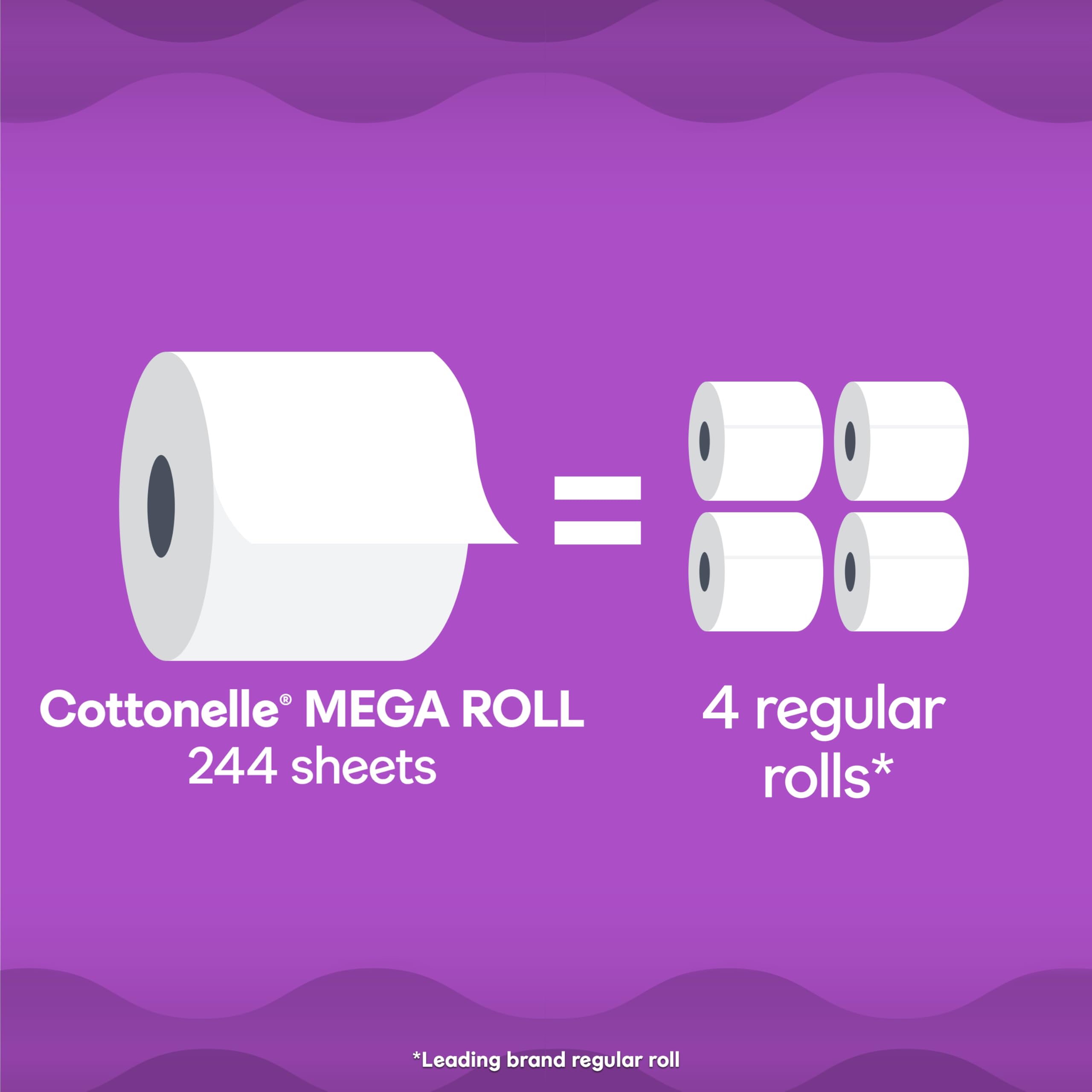 Cottonelle Ultra Comfort Toilet Paper, 9 Mega Rolls = 36 Regular Rolls, Packaging May Vary