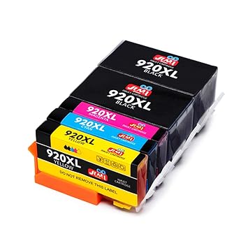 JIMIGO 920 XL 920XL Druckerpatronen Ersatz für HP 920 Tintenpatronen Kompatibel mit HP OfficeJet 6500A 6500 7500A 7500 7000 6