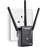 Wavlink AC750 Dual Band Wireless Range Extender / Repeater/ Router Wireless Access Point With 3 External Antennas 5GHz + 2.4GHz with WPS -Black