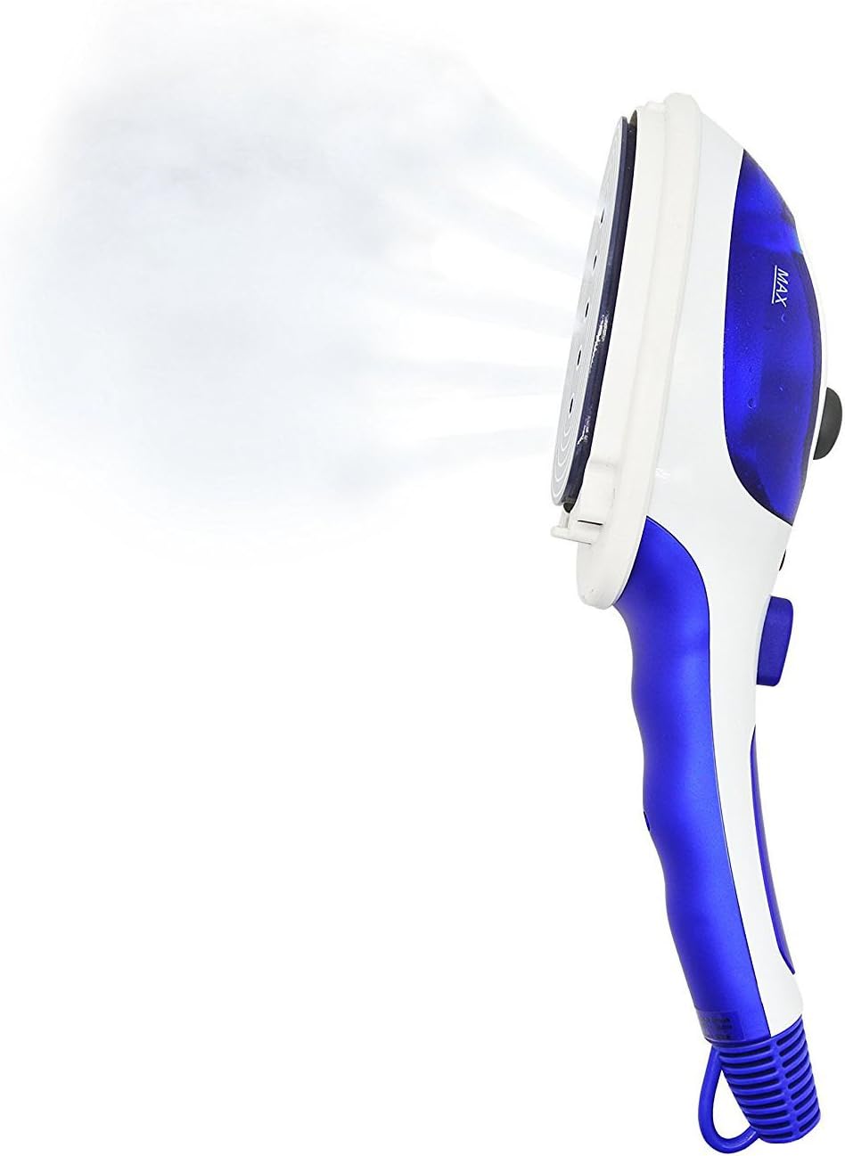 DUBUT21 Multifunction Handheld Garment Steamer Portable Fabric Steamer Fast Heat-up Powerful Travel Garment Clothes Steamer High Capacity Home Travel （2 Fabric Brush Included）(Blue)