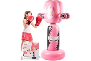 VCOLAN Punching Bag for Kids,New Upgraded 360°Rotating Kids Punching Bag,Inflatable Boxing Bag Toy for Boys Girls, Christmas Birthday Gift for Kids Age 3-12