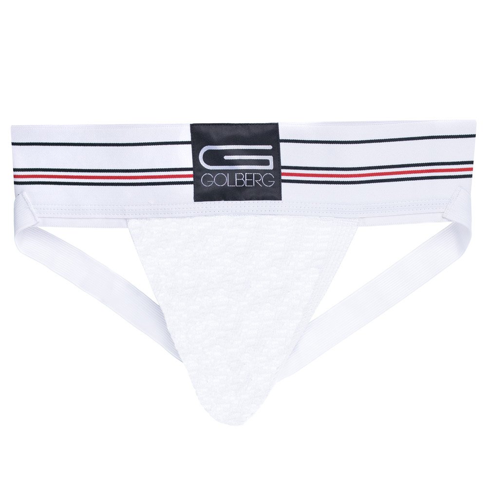 GOLBERG G G Athletic Supporter - Waistband Contoured for Comfort - Active White Color - (White, Small)