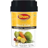 Shan Mixed Pickle 35.27 oz (1000g) - Spicy Vegetables Pickled in Oil - Rich Blends of Spices - Perfect Accompaniment to Everyday Meals - Suitable for Vegetarians - Airtight Pet Jar