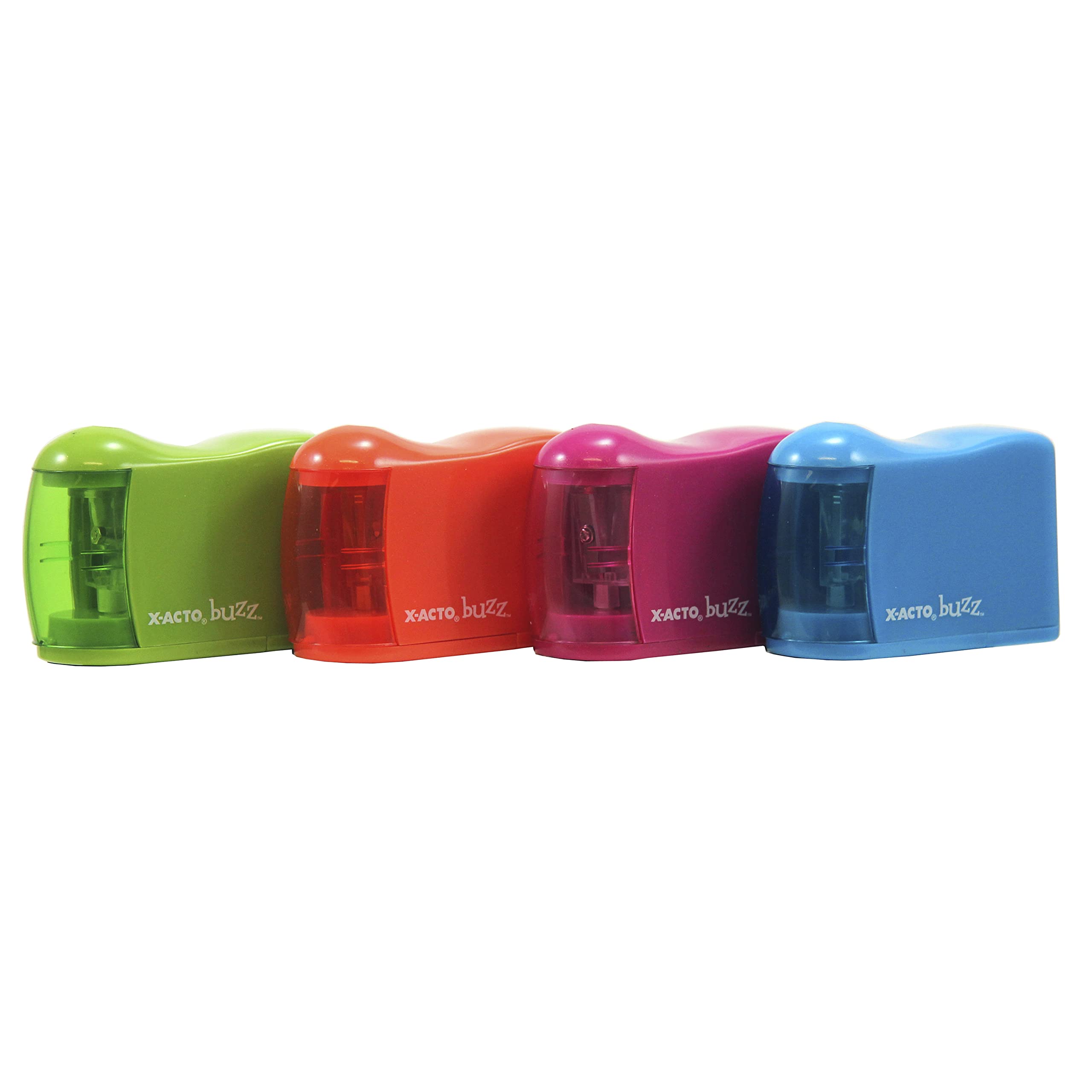 X-ACTO Buzz Battery Pencil Sharpener, Assorted Colors, 1 Count (16758)