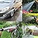 Podura Expandable Garden Hose 25Ft with Solid Brass Connector 9-pattern Nozzle for Watering Plants,Showering Pets,Cleaning Patio - Black