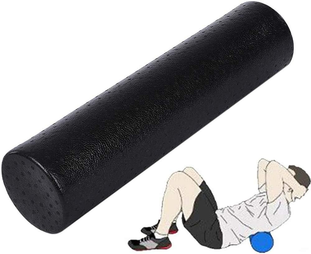 Core Balance High Density Foam Roller Massage Gym Fitness Physio Rehab Yoga Block Self Massage Tool for Relieve Fascia Massage Recovery Slimming,L
