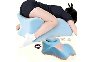 Large Body Pillow, Couples Pillow,27°Angle Perfect Position Ergonomic Contoured Support, Multi-Functional Memory Foam Wedge B