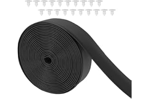 Patio Chair Replacement Straps 2" Wide x 10ft Long, Black Vinyl Repair Kit for Patio Furniture, DIY Garden Chair Repair