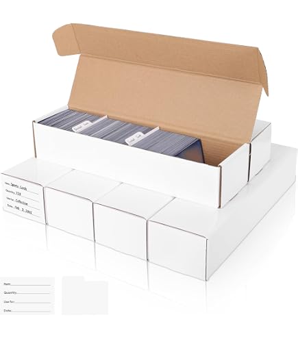 Yexiya Trading Card Storage Boxes - 36 Pack Holds 800 Cards, Corrugated Paper Organizer - View #8