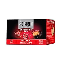 Bialetti Caffè d’Italia, Box 48 Capsule, Roma, Intensità 9, Compatibili con Macchine Bialetti sistema chiuso, 100% Alluminio