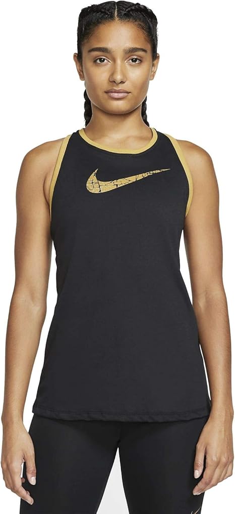 black and gold nike tank top