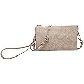 JEN & CO. Riley Small Crossbody Bags Vegan Leather Wristlet Wallets Clutch Purses Shoulder Handbag for Women