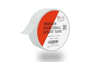 Quick Court Indoor Pickleball Court Tape - Zero Residue, Long Lasting, 2" x 230FT, Pickleball Tape with Instructions Included