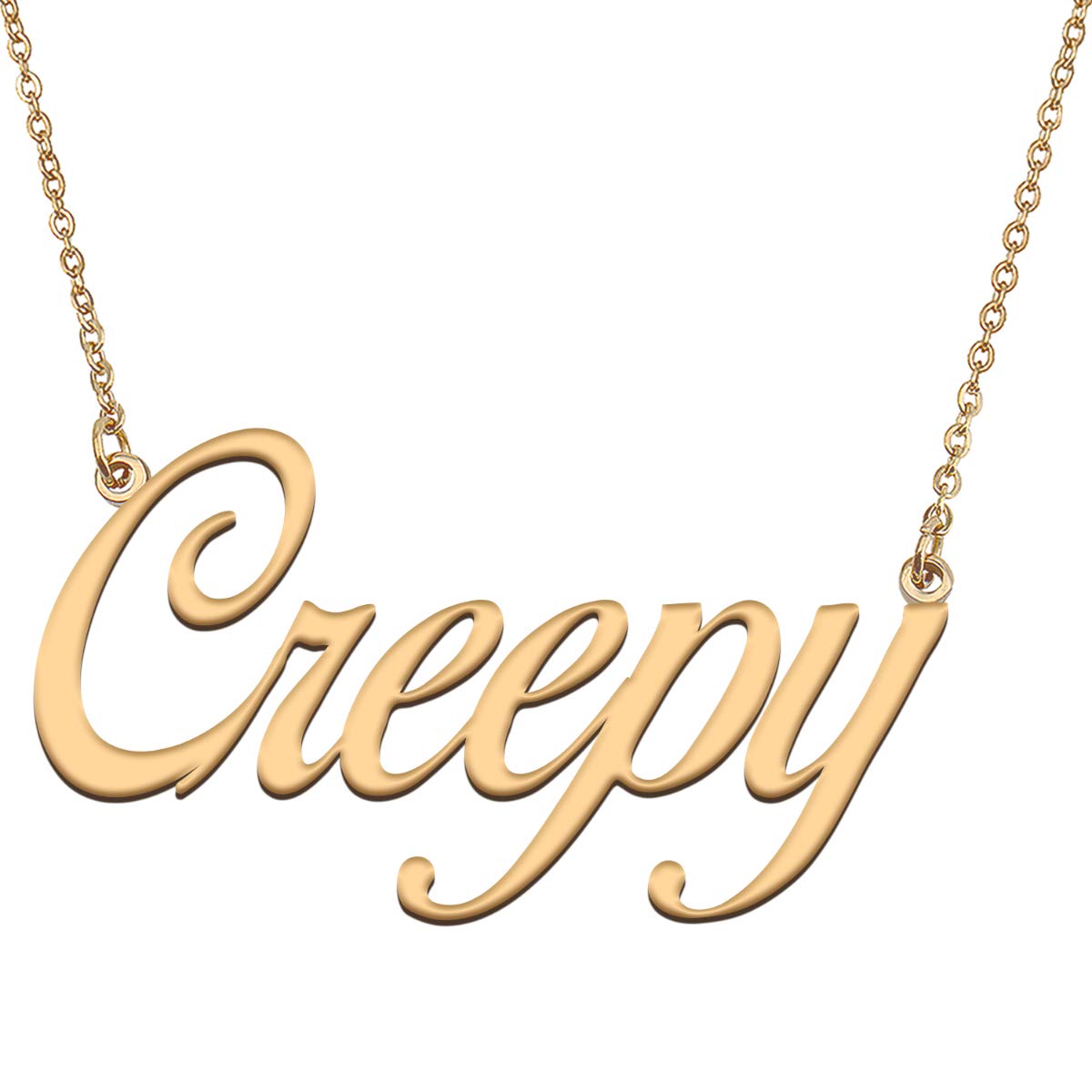 HUAN XUN Customized Custom Simple Any Name Necklace