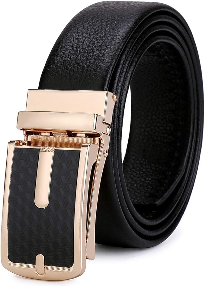 Amazon Bo Belt ベルト メンズ 本革 ビジネス カジュアル ゴルフ おおきいサイズ オートロックベルト 高級 革 長い レザーベルト 黒 プレゼント ベルト 通販