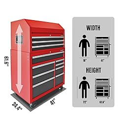 GSTANDARD 41" Modular Tool Chest & Cabinet Combo