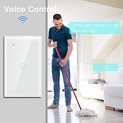 BSEED Smart Light Switch,1 Gang WiFi Touch Switch