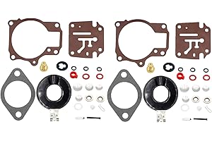YOUSEMOT 2Pack Carburetor Carb Rebuild Repair Kits for Johnson Evinrude 396701 18 20 25 28 30 35 40 45 48 50 55 60 65 70 75 HP