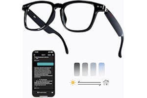 MNVOEQ AI Smart Wireless Bluetooth Translation Glasses for Men/Women with Speakers/Bluetooth&amp;140+ Languages Translation Sports/Travel/Drive/Busniess (C1+AI+Color Change Lenses+Black)4.7 out of 5 stars 321 offer from $59.99