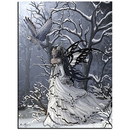 Yumeart DIY Diamond Embroidery Mosaic Queen of Owls Square Diamond Painting Cross Stitch Kits Rhinestones Painting Home Decor