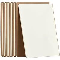 ZCZN 12 Pack A5 Blank Notebook, Kraft Notebooks 60 Pages(30 Sheets), 8.15 * 5.5 Inches Unlined Notebook, Bulk Diary, Subject,